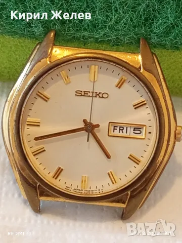Класически модел мъжки часовник SEIKO JAPAN MOVT красив стилен дизайн 38811