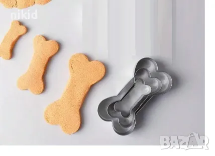 3 средни кокали Кокал сет метални резци форми украса торта сладки бисквитки тесто форма резец