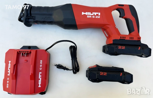 Hilti SR 6-22 AVR Nuron - Безчетков саблен трион 22V 4.0Ah 2024г неразличим от нов!, снимка 3 - Триони и циркуляри - 53194482