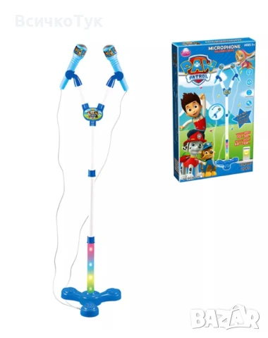 ✨Детски микрофони на стойка - FROZEN / PAW PATROL , снимка 2 - Музикални играчки - 50776477