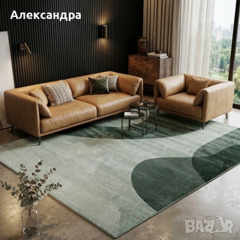 Модерен килим за хол 120х160см - Абстрактни дизайни и 3D ефект, Противоплъзгащ, снимка 8 - Килими - 53879942