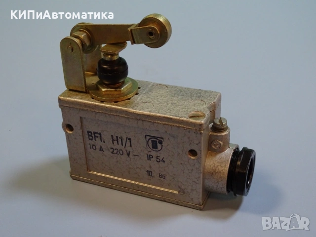 Изключвател краен ROBOTRON DDR BF1.H1/1 limit switch 220V 10A, снимка 2 - Резервни части за машини - 54344468