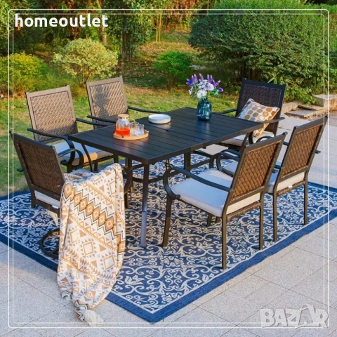 ПРЕОЦЕНЕНА Голяма трапезна маса за външна употреба D541-PHIVILLA PV-326, снимка 3 - Градински мебели, декорация  - 50782085