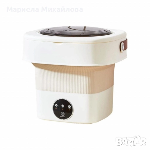 Мини сгъваема пералня с центрофуга – Компактна, мощна и идеална за всеки дом или пътуване - 12 литра, снимка 14 - Перални - 51155313