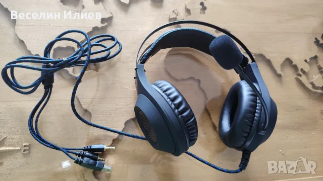 Battletron Gaming Headset - геймърски слушалки с микрофон и LED, снимка 2 - Слушалки за компютър - 56223438