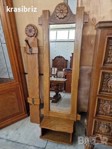 К-т Масивна Закачалка с Огледало с етажерка-внос от Германия!, снимка 2 - Други - 50642381