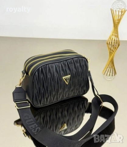 Guess Нова Дамска Кожена Чанта Гес 