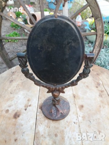 Настолно бароково огледало от месинг, снимка 5 - Огледала - 32075960