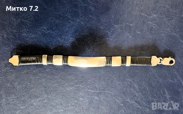 сребърна гривна - 23, снимка 2 - Гривни - 51216806