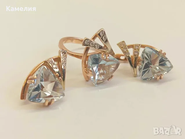 Руско злато. Комплект, снимка 17 - Бижутерийни комплекти - 56426006