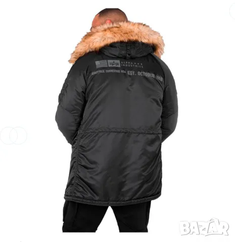 Яке / парка  Alpha industries N3B Airborne parka   размер Л, снимка 5 - Якета - 48655992