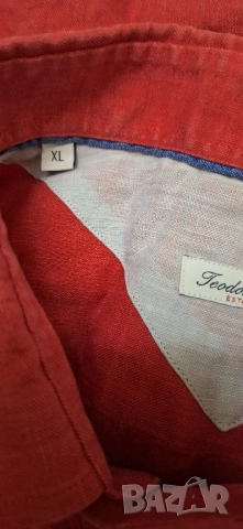 Мъжка риза лен Теодор,2ХL, снимка 3 - Ризи - 51620251