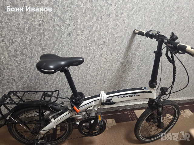 Електрически сгъваем велосипед CHRISSON EF2, снимка 5 - Велосипеди - 54216976