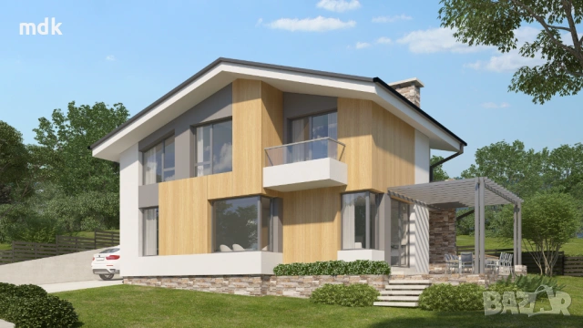 Без комисионна: Нова къща с 3 спални с ДДС в цената 