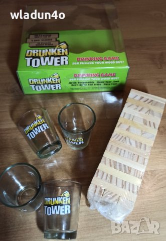 Дженга+шот чашки/Пияна кула-забавна игра за+18г.-25лв-28лв, снимка 3 - Настолни игри - 39428094