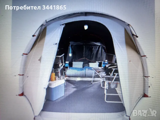 Продам четырех местную новую палатку Dechatlon, снимка 2 - Палатки - 56222600