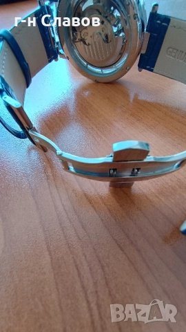 Skeleton DIFFUL Moon Phase Tourbillion Leather Men Automatic Watch, снимка 17 - Мъжки - 51655295