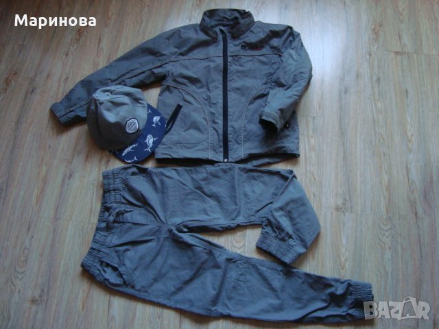 Нови Панталон,Шапка,Яке в сиво+подарък дънки, снимка 2 - Детски панталони и дънки - 31482441
