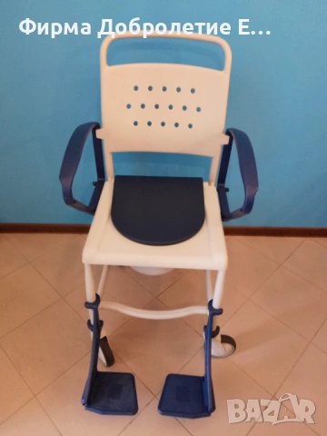 Тоалетен стол REBOTEC Bonn - 161 с 1 г. гаранция и право на връщане, снимка 2 - Тоалетни столове - 53900511