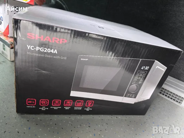микровълнова фурна Sharp в оригиналния си кашон, снимка 4 - Микровълнови - 49042563
