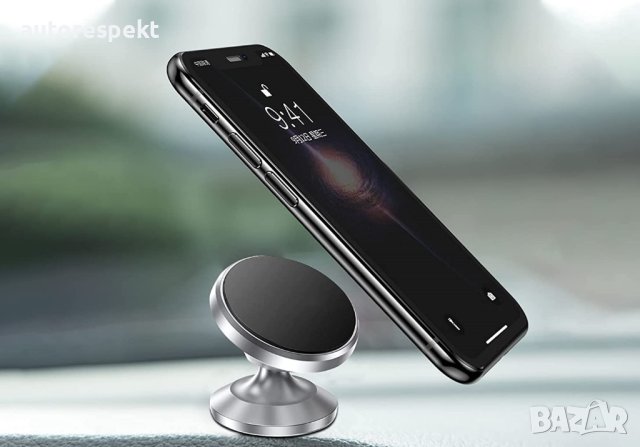 Магнитна поставка за телефон - YF 1033- хром, снимка 2 - Аксесоари и консумативи - 40710322