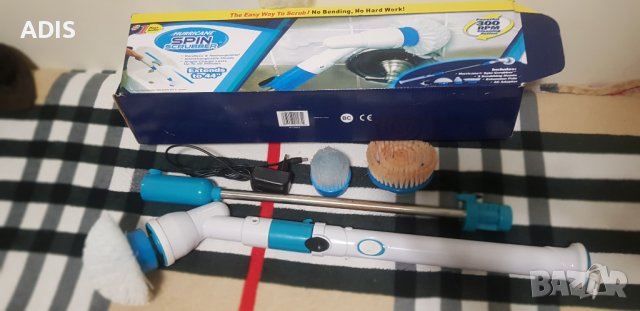 Безжична електрическа почистваща машина за баня тоалетна 360/ /абс нова /зарядно приставки в кутия, снимка 13 - Други - 38568759