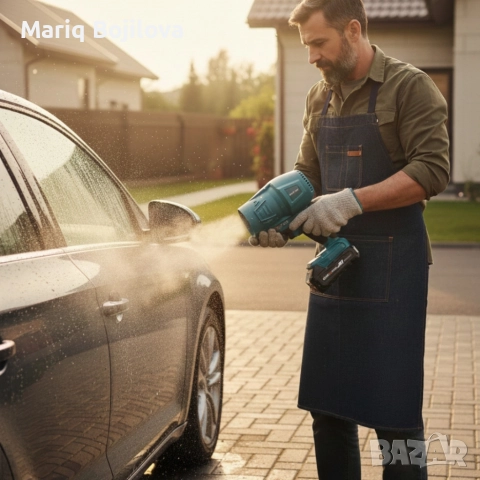 Акумулаторна турбо духалка 36V – Мощен въздушен пистолет с 2 батерии 8Ah и куфар, снимка 2 - Други инструменти - 52777855