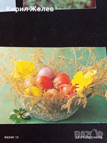 Четири пощенски картички тема ЦВЕТЯ редки от соца за КОЛЕКЦИЯ ДЕКОРАЦИЯ 50862, снимка 5 - Филателия - 51698231