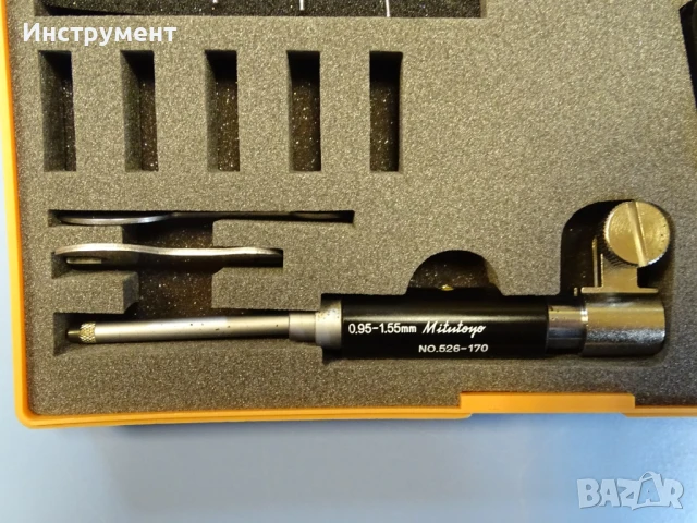 Вътромер 2-точков Mitutoyo 526-173 2-point Inside Measuring Instrument 0.95-1.55mm, снимка 5 - Други инструменти - 50827686