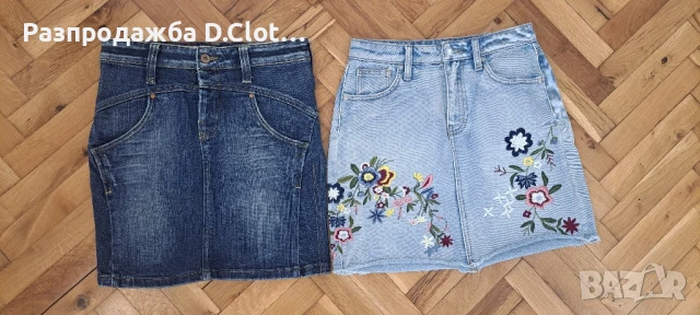 две дънкови поли XS-S , снимка 8 - Поли - 51114888