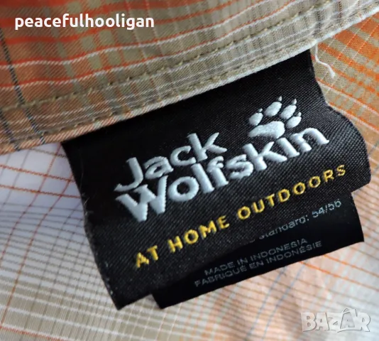Jack Wolfskin  Outdoor - мъжка карирана риза за спорт туризъм и планина размер XL , снимка 13 - Ризи - 49782155