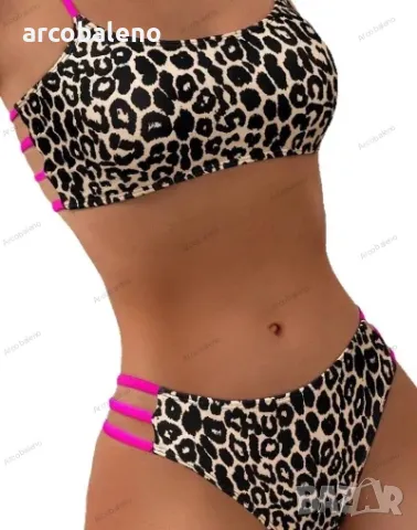 Секси дамски бански костюм от две части с леопардов принт, 5цвята , снимка 9 - Бански костюми - 49944768