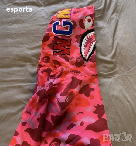 Суичър (блуза с качулка) Bape A Bathing Ape Pink Camo M L XL 2XL розов, снимка 11 - Суичъри - 36744454