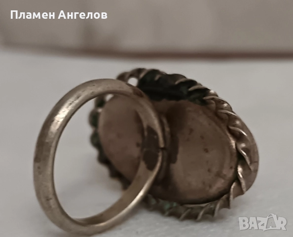 Стар дамски пръстен, снимка 5 - Антикварни и старинни предмети - 51686018