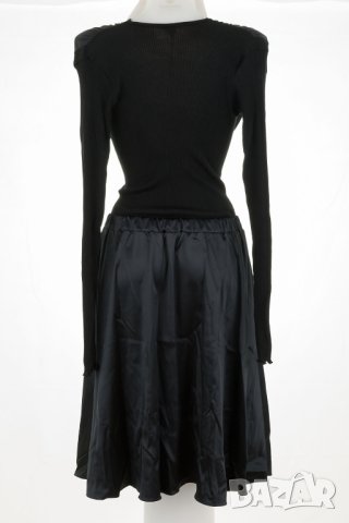 Черна елегантна рокля марка Bona Dea - L, снимка 3 - Рокли - 42535940