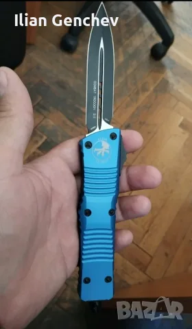 Microtech 142-1BL Combat Troodon AUTO OTF Knife 3.75