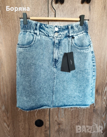 Vero Moda нова къса пола от деним, снимка 2 - Поли - 54333943
