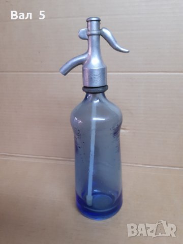 Стар стъклен сифон за газирана вода , сода - Русе . Бутилка, снимка 1 - Антикварни и старинни предмети - 31012569