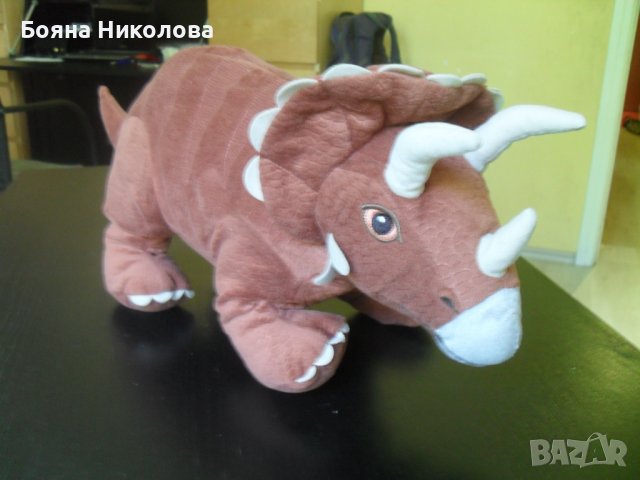 Динозавър Трицератопс, Икеа, снимка 4 - Плюшени играчки - 38318531