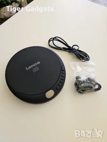 Преносим CD плейър Lenco CD-010 Walkman с LCD дисплей, слушалки и Micro USB, снимка 2 - MP3 и MP4 плеъри - 55750134