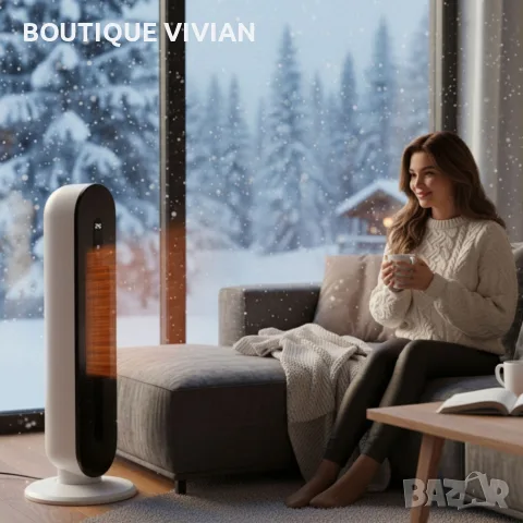 Hotvex Tower Heater – Вертикалният отоплител, който стопля дома ти за минути, без излишен разход на