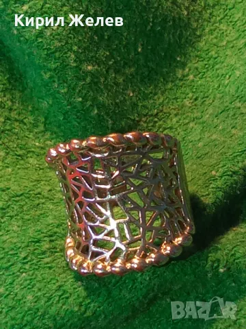 СТИЛЕН АЖУРЕН ОТВОРЕН МОДЕЛ ПОСРЕБРЕН МЕДЕН ПРЪСТЕН 34905, снимка 12 - Пръстени - 47045763