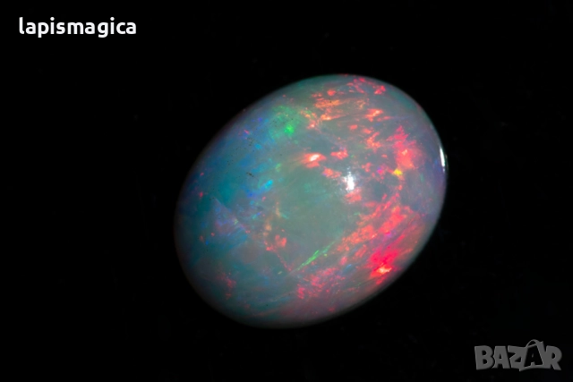 Етиопски опал 1.49ct 9x7mm овален кабошон