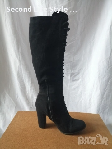 № 41 дамски ботуши с висок ток и връзки WILD DIVA 🔥, снимка 3 - Дамски ботуши - 54095950