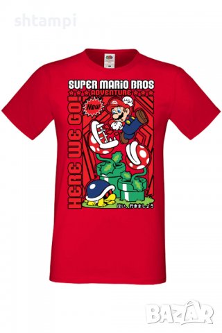 Мъжка тениска Super Mario Bros,Анимация,игра,Празник,Повод,, снимка 7 - Тениски - 37935829