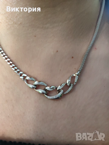 Сребърно колие и пръстен 925