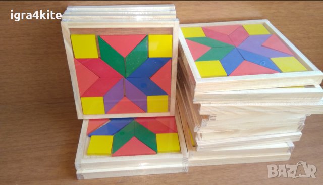 5 бр. дървени мозайки за 15лв. / дървени играчки, снимка 1 - Образователни игри - 38481696