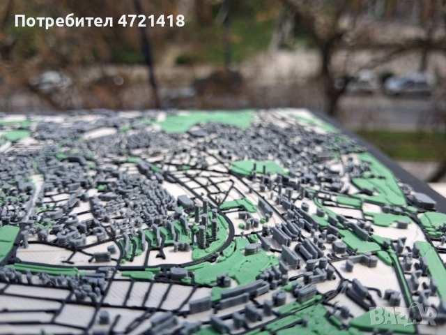 3D Карта на град ДОБРИЧ – релефен макет, снимка 7 - Декорация за дома - 54337300