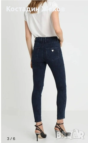 Дамски оригинални дънки Guess Super HIGH RISE  . Като нови. , снимка 2 - Дънки - 54129948