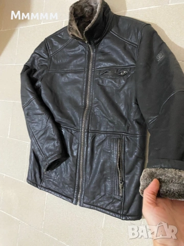 Мъжко яке Redpoint естествена кожа L, снимка 4 - Якета - 53190655